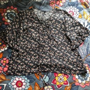 AE floral blouse
